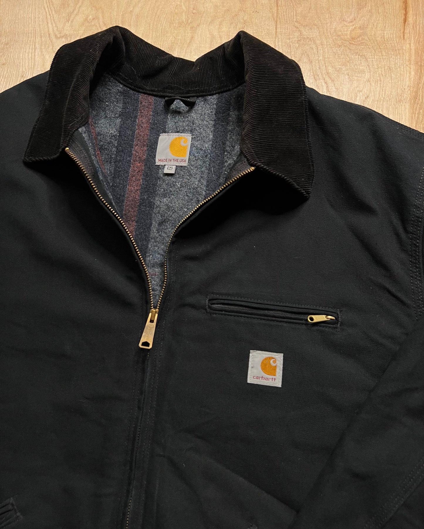 Vintage Carhartt Wool Blanket Lined Detroit Jacket