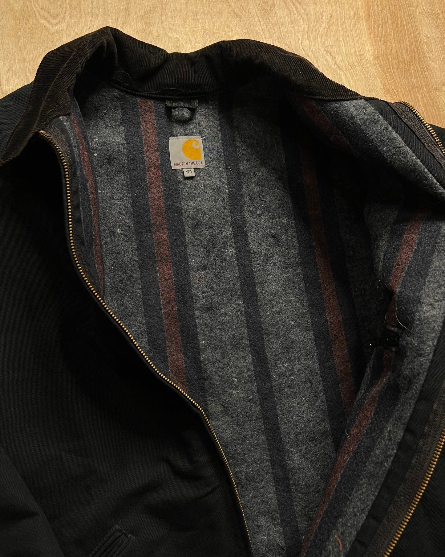 Vintage Carhartt Wool Blanket Lined Detroit Jacket