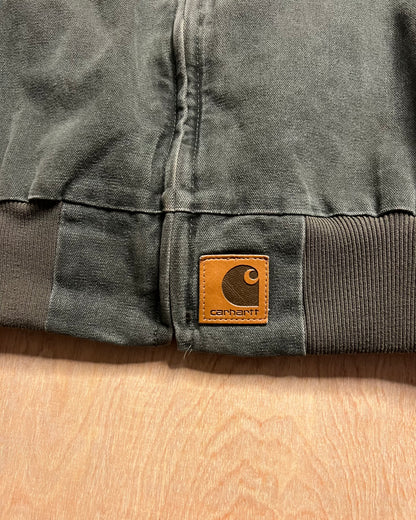 Vintage Carhartt Faded Olive Green Santa Fe Bomber Jacket