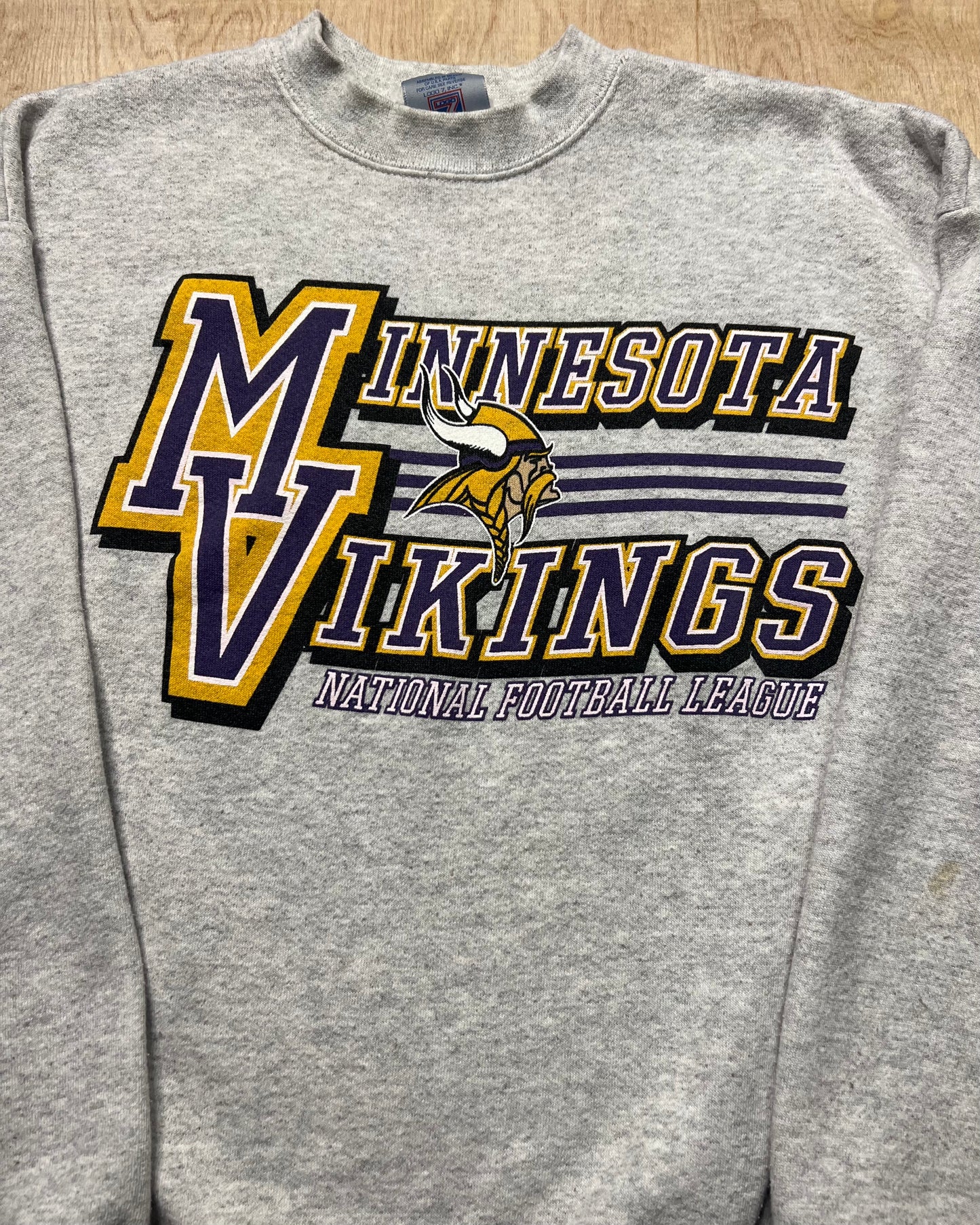 1990's Minnesota Vikings Logo 7 Crewneck