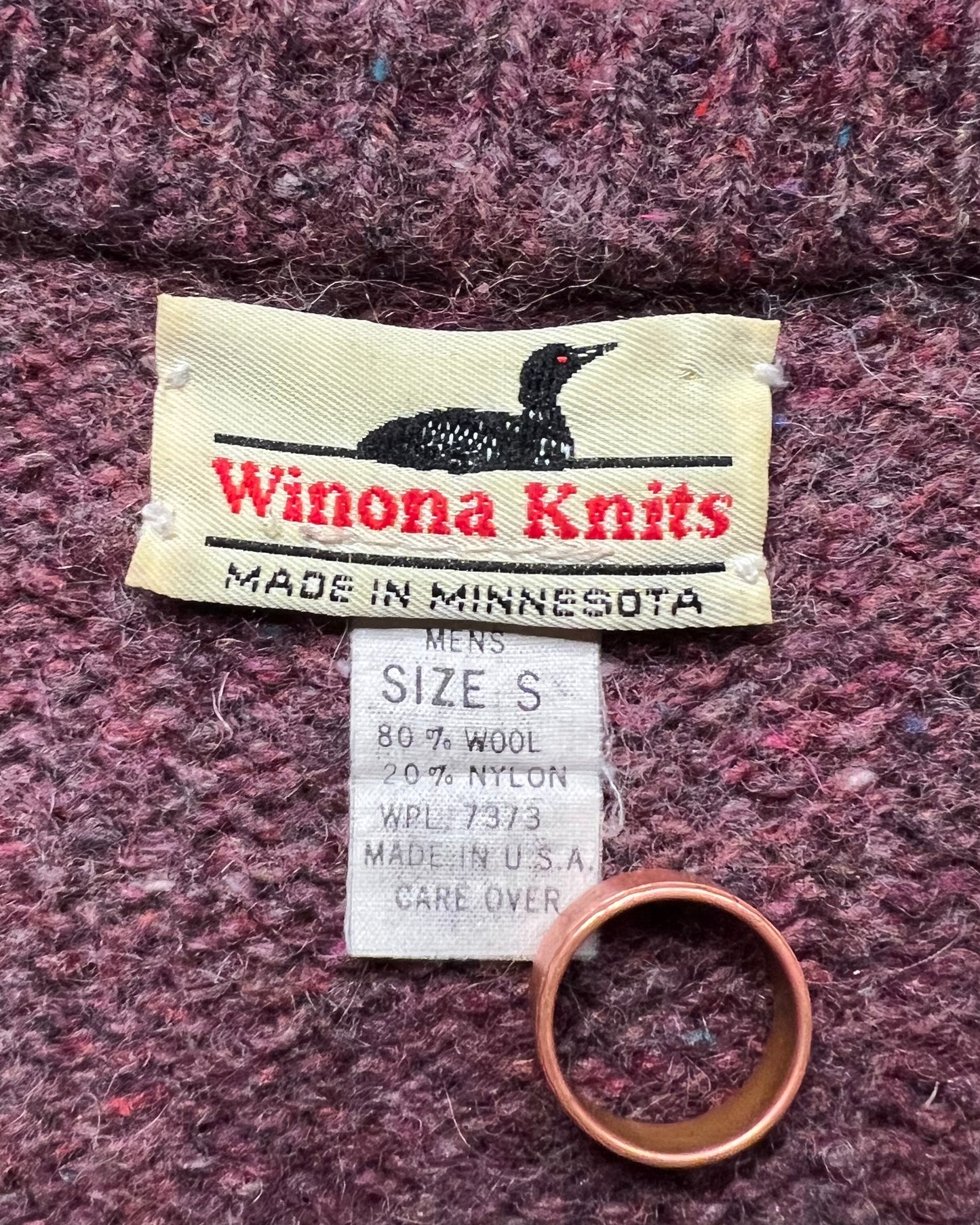 1990's Winona Knits Wool Made in USA Sweater