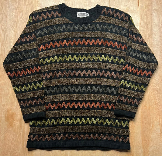 Vintage Western Collection 3D Acrylic Sweater