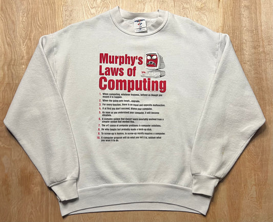 1990's Murphys Laws of Computing Crewneck