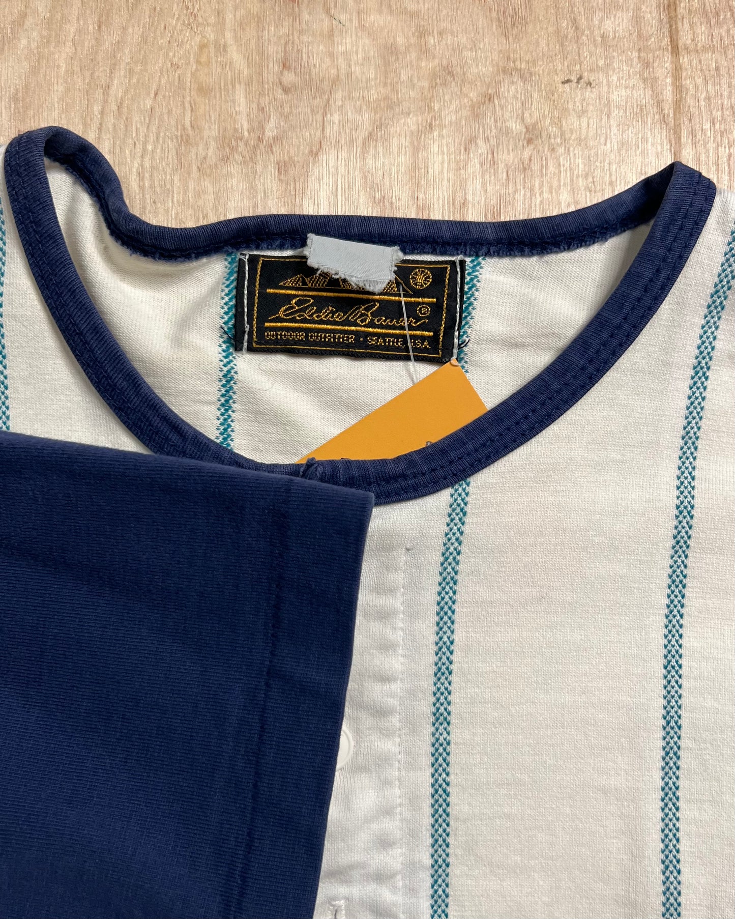 1990's Eddie Bauer 4 Button Single Stitch T-Shirt