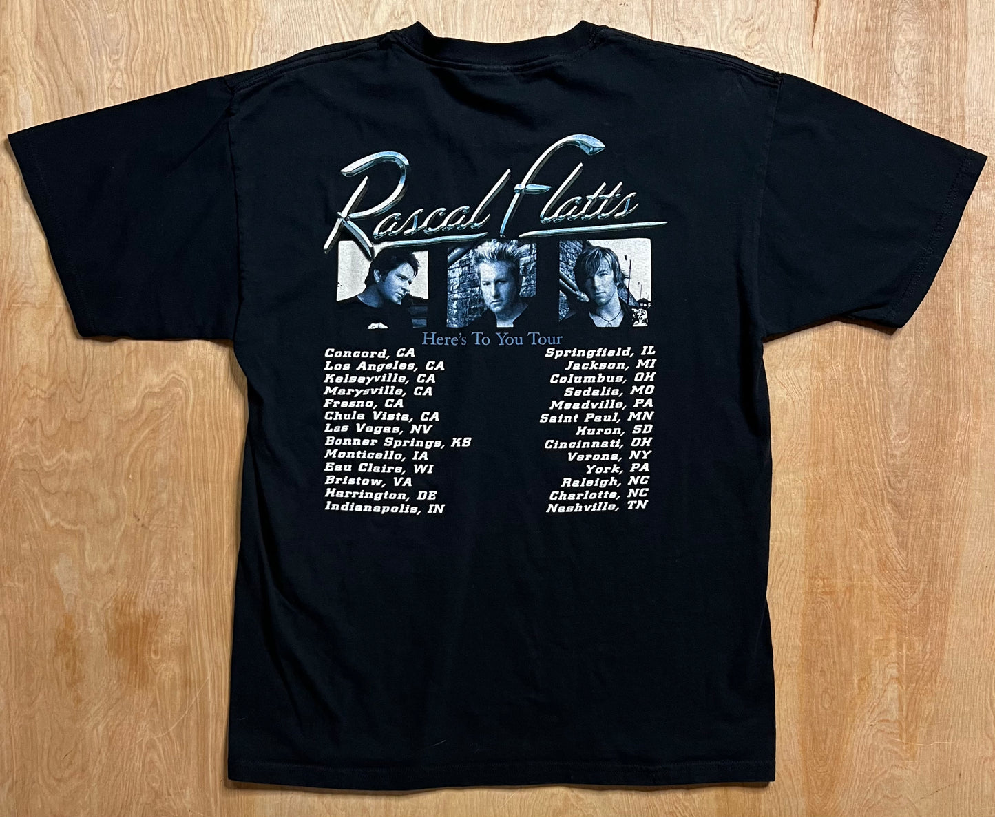 Early 2000's Rascal Flatts "Here's To You" Tour T-Shirt