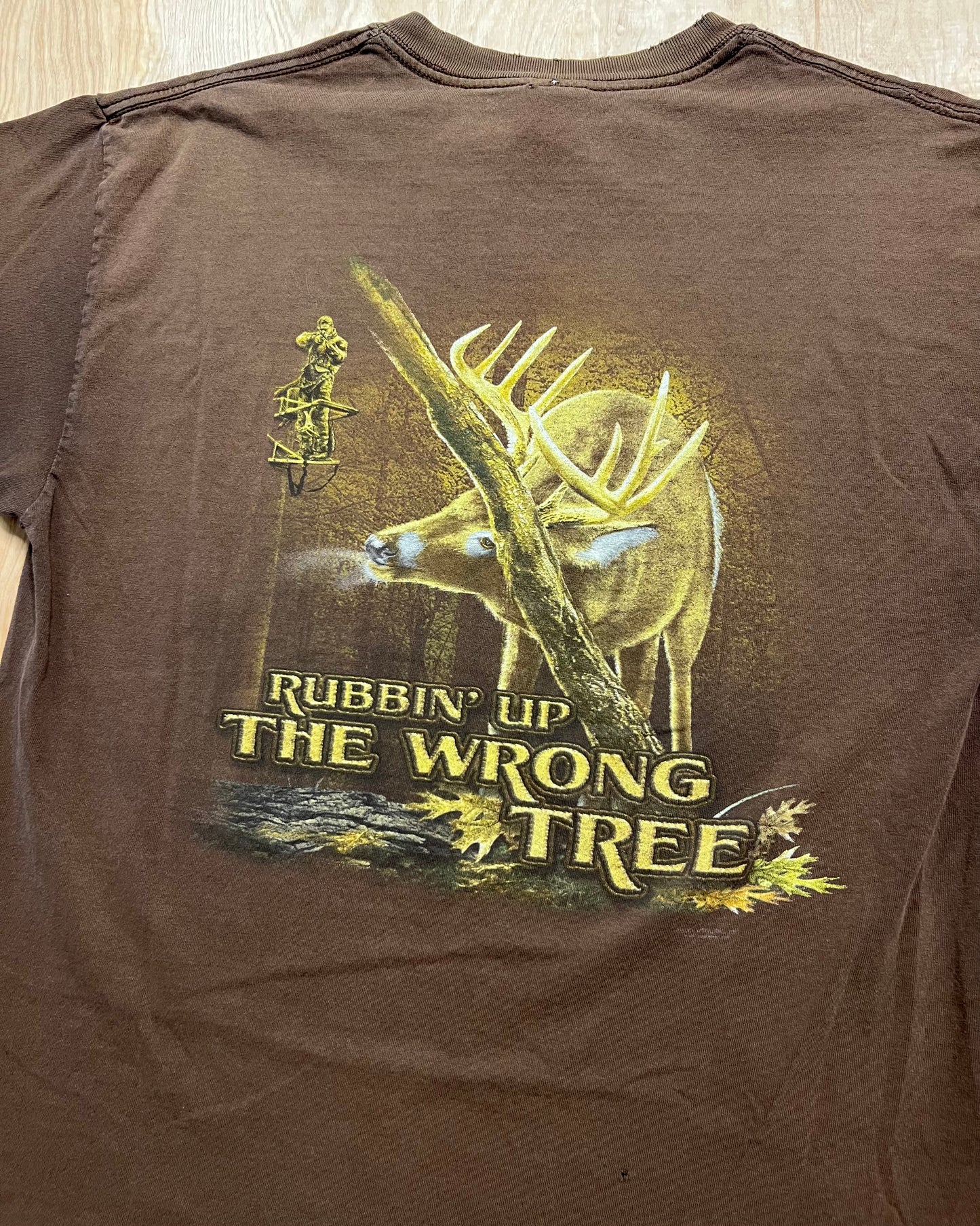 2000's Buck Wear "Rubbing Up the Wrong Tree" T-Shirt