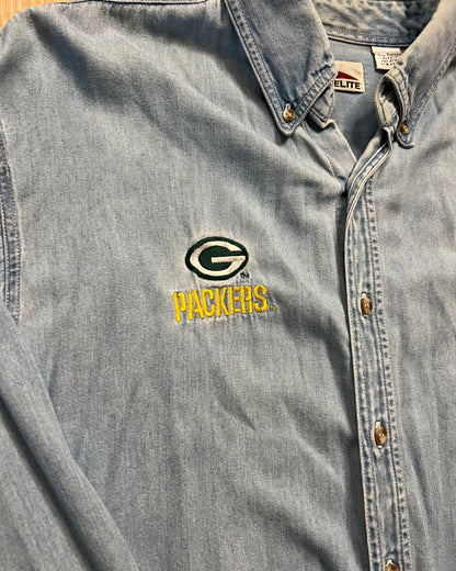 1997 Green Bay Packers Super Bowl Champions Button Up