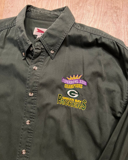 1997 Green Bay Packers Super Bowl Champions Button Up