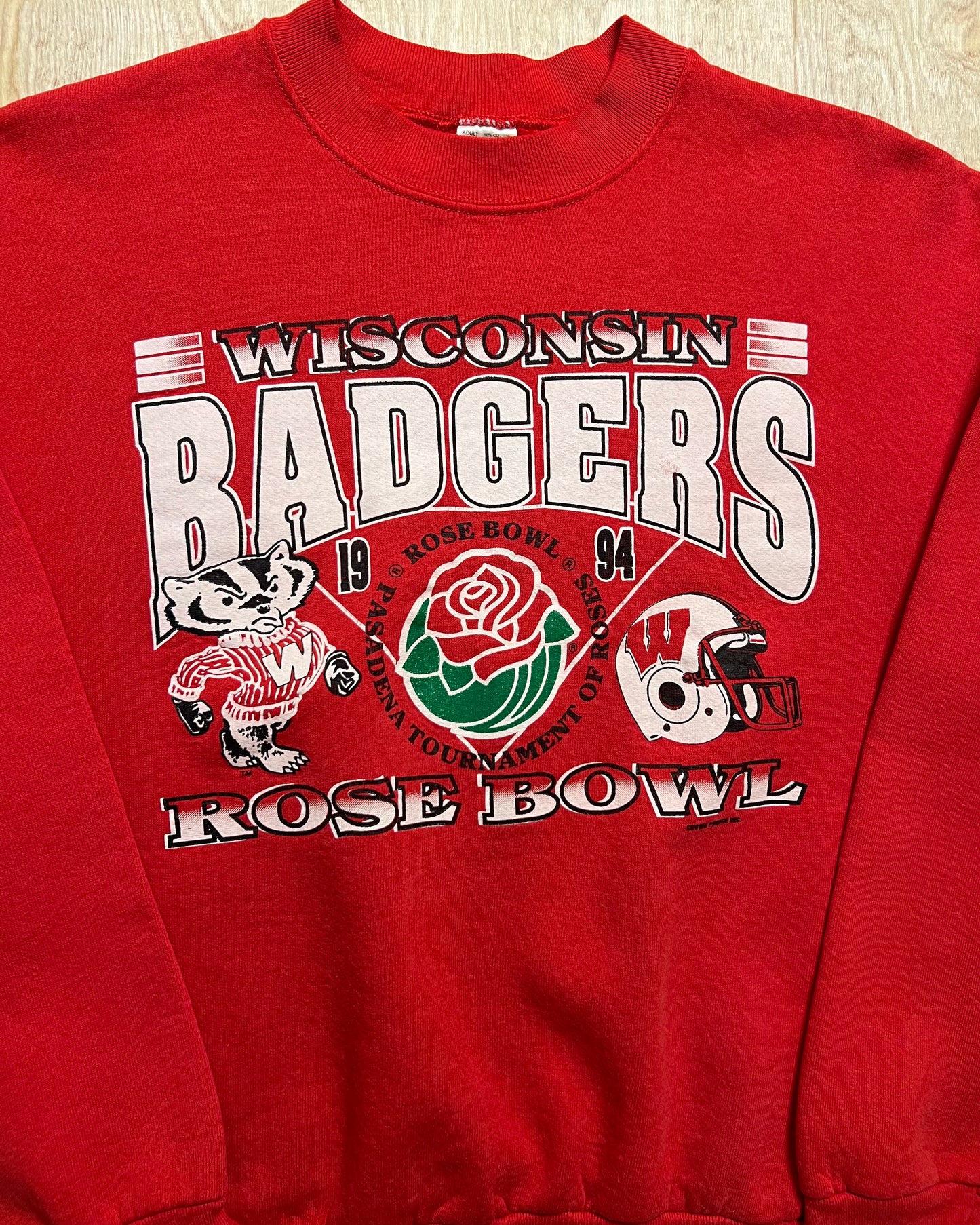 1994 Wisconsin Badgers Rose Bowl Crewneck