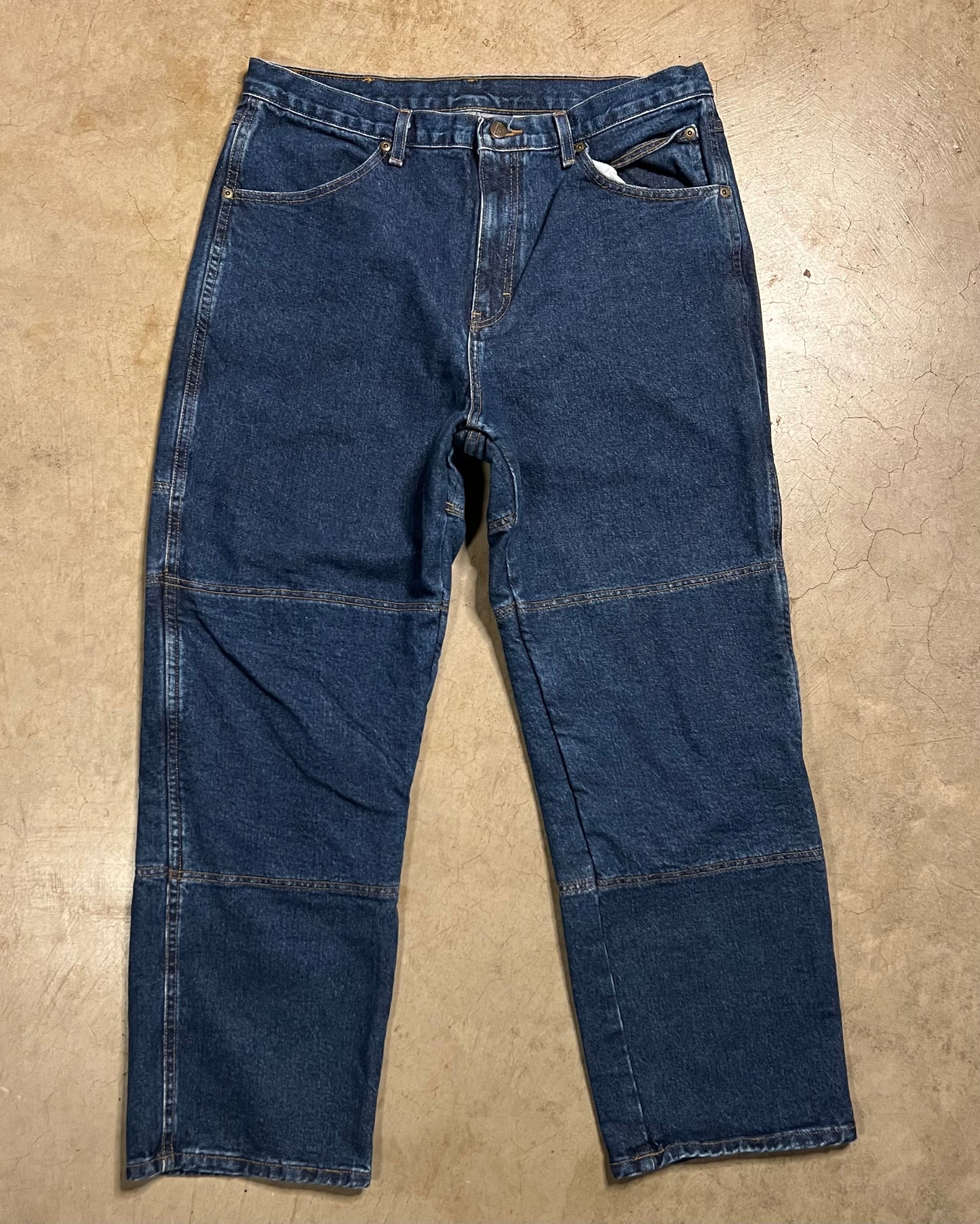 Vintage Double Knee Insulated Baggy Draggin Jeans