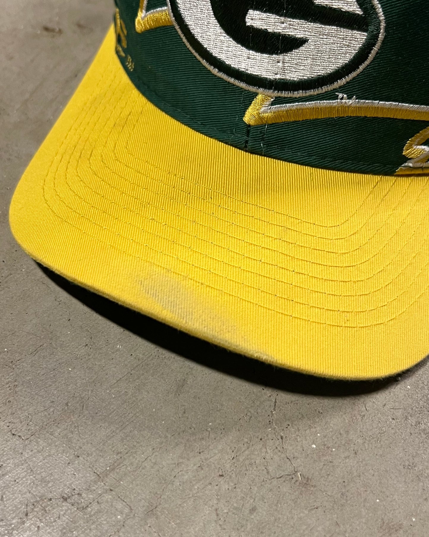 1990's Green Bay Packers Sharktooth Logo 7 Hat