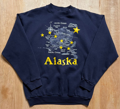 1990's Alaska Map Crewneck