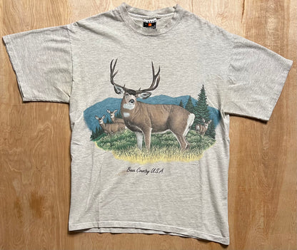 1991 Mule Deer Bear Country, USA Single Stitch T-Shirt