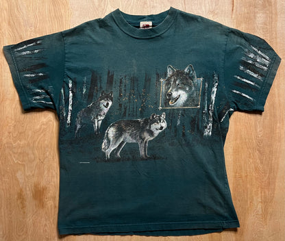 1990's Wolf Pack Art Unlimited AOP T-Shirt