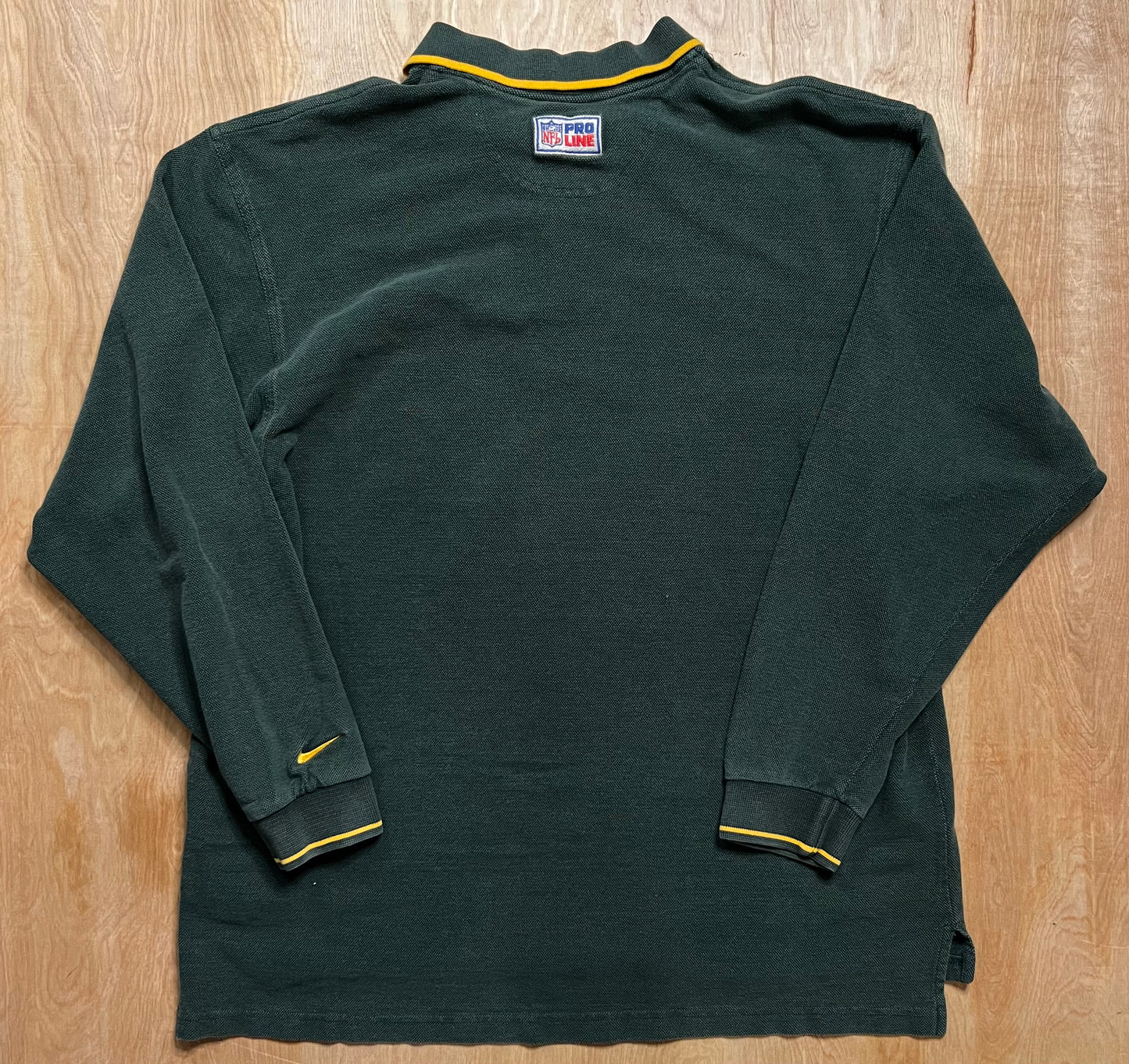 1990's Green Bay Packers Nike Long Sleeve Polo