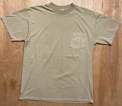 1992 Joe Camel Camouflage Single Stitch Pocket T-Shirt