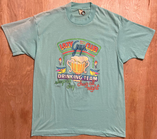 1980's "Lazy Guy Club Drinking Team" Single Stitch T-Shirt