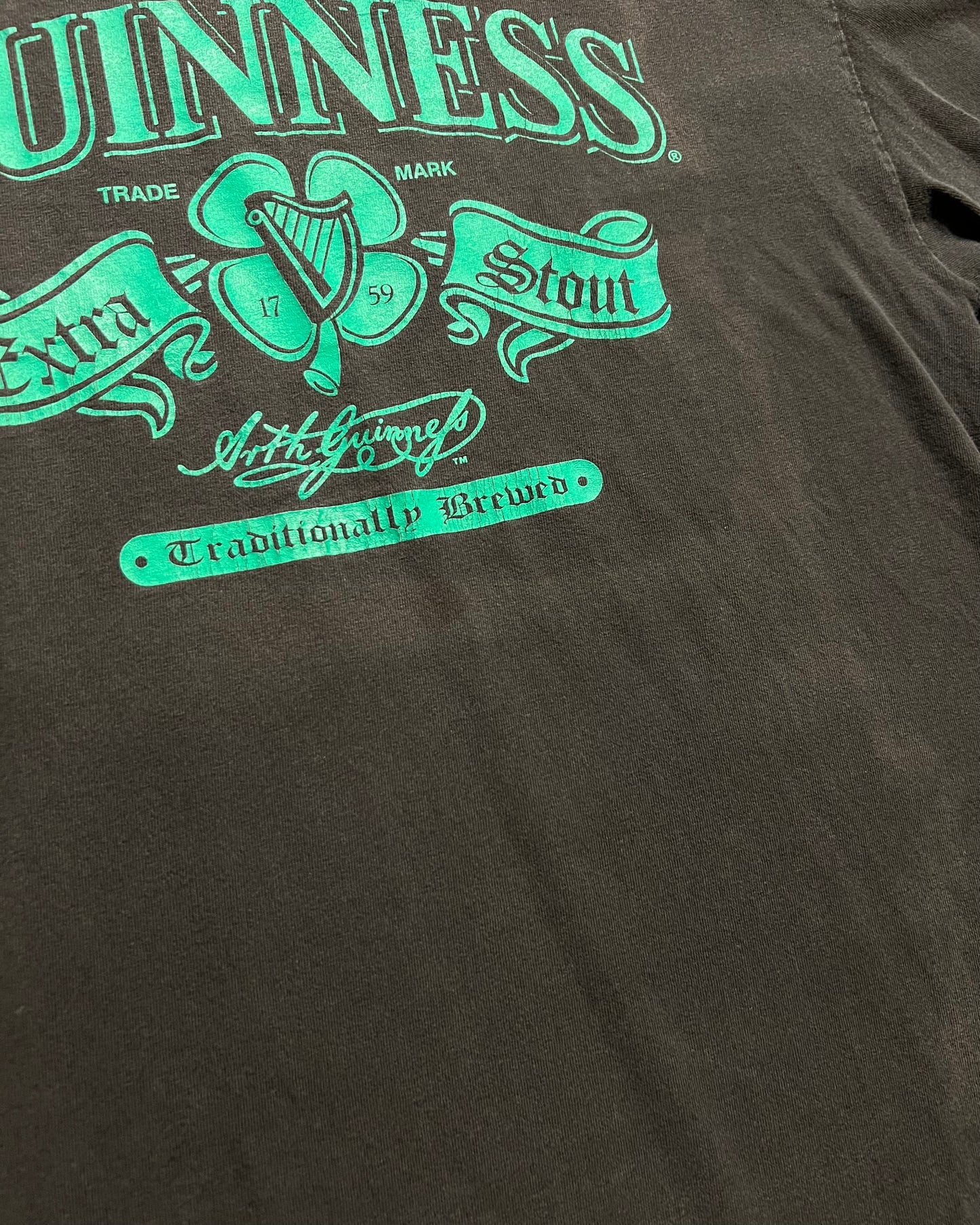 2000's Distressed Guinness "Traditionally Brewed" T-Shirt