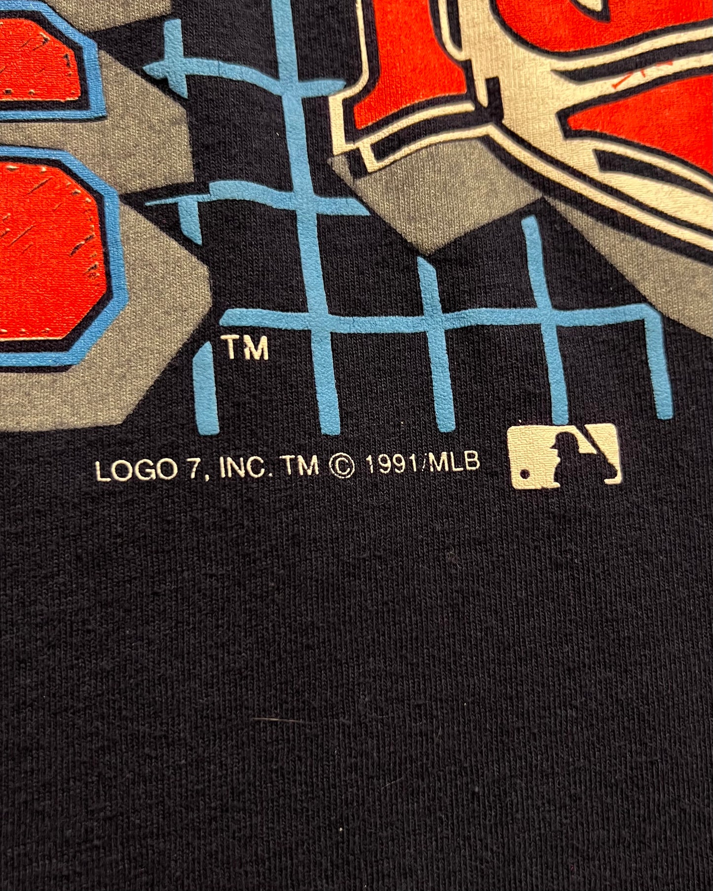 1991 Minnesota Twins Logo 7 Single Stitch T-Shirt