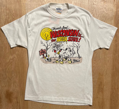 1988 "Thank God…Wisconsin is the Beer State" Drought of 1988 Single Stitch T-Shirt