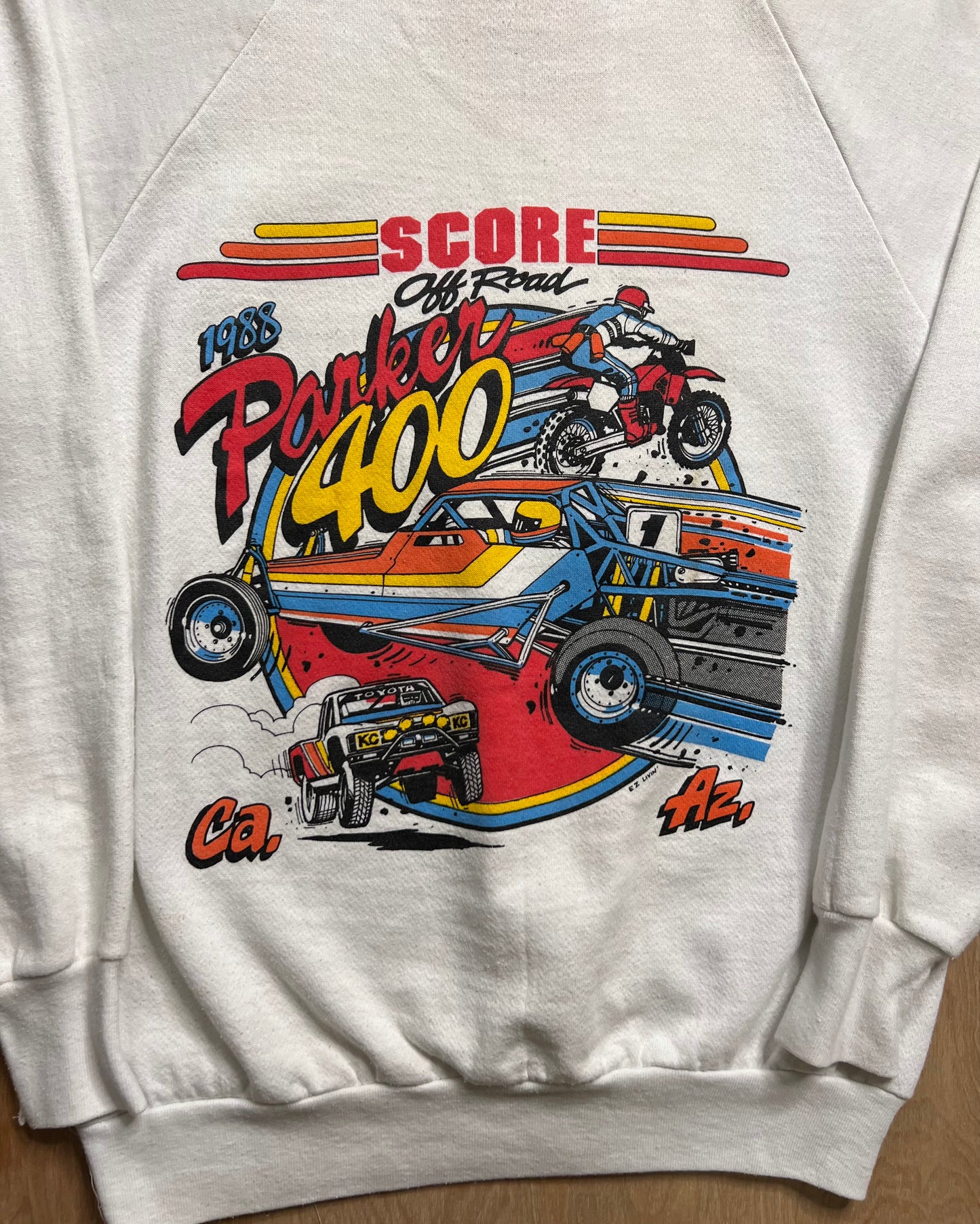 1988 Score Off Road Racing Parker 300 Crewneck