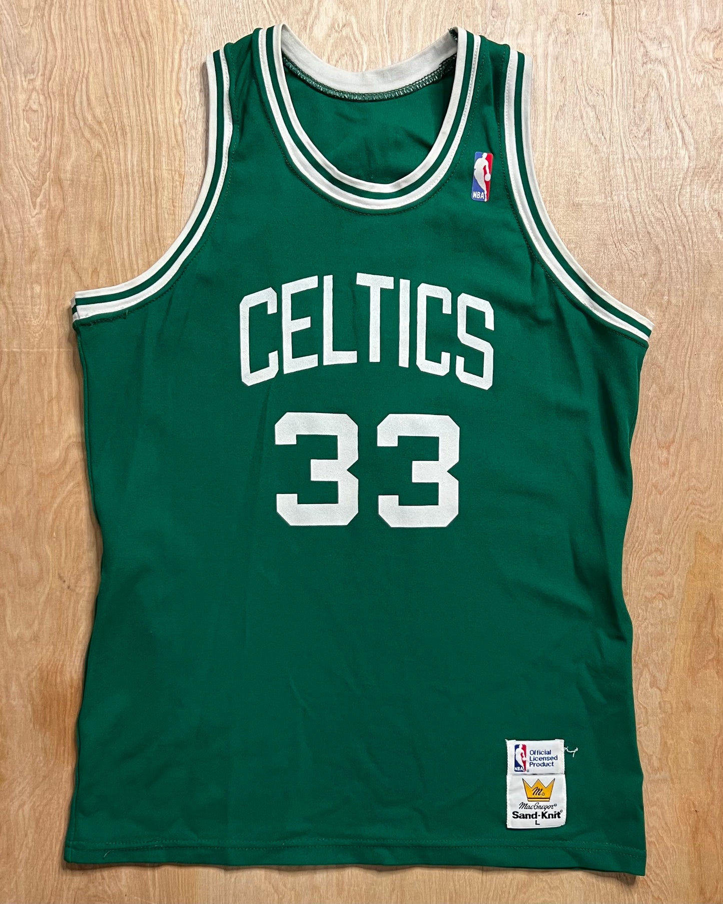 1980's Larry Bird Boston Celtics Sand Knit Jersey