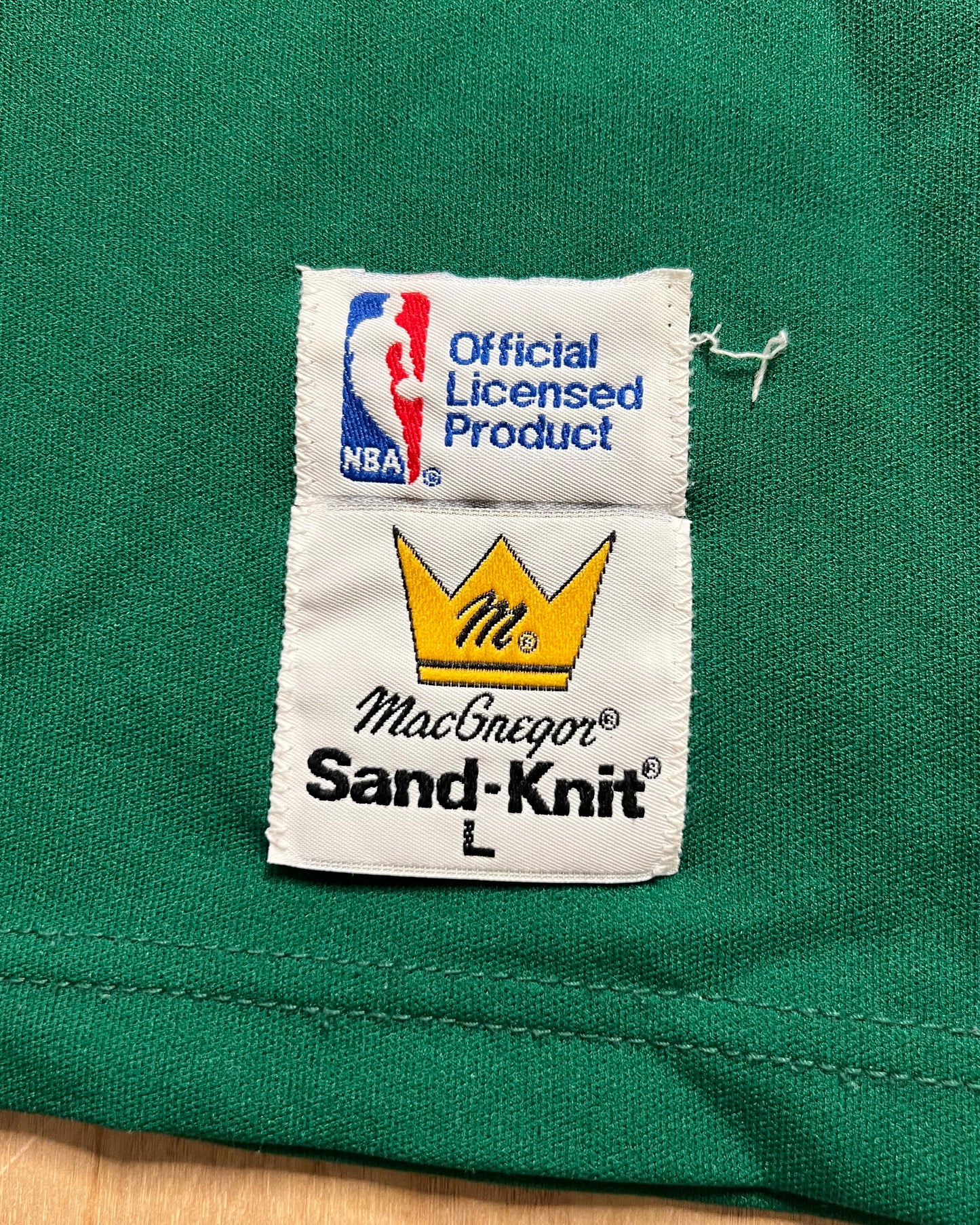 1980's Larry Bird Boston Celtics Sand Knit Jersey