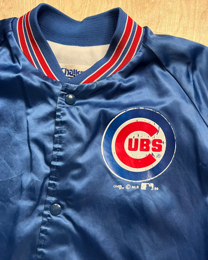 1989 Chicago Cubs Chalk Line Bomber Jacket