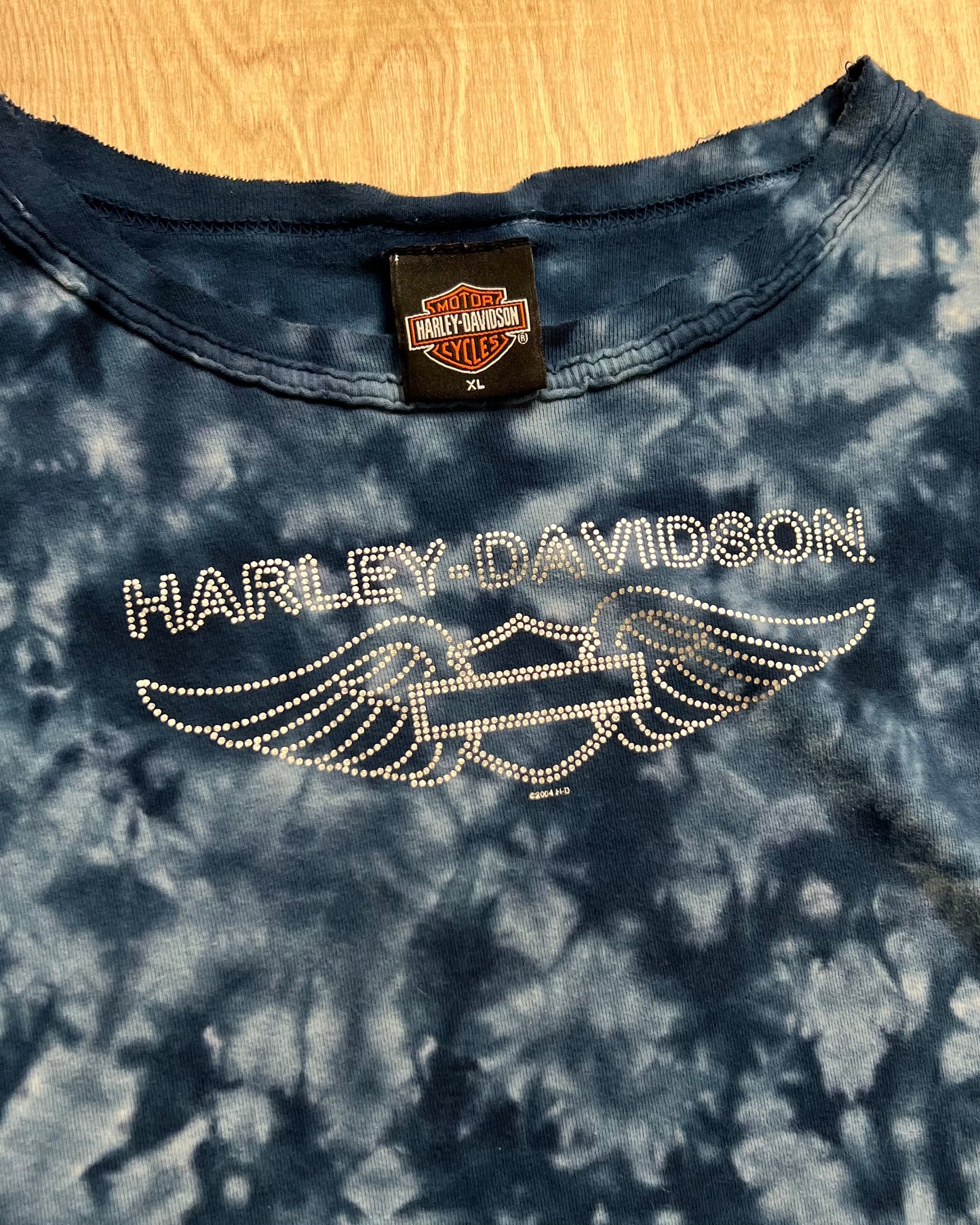 2004 Harley Davidson Tie Dye Top