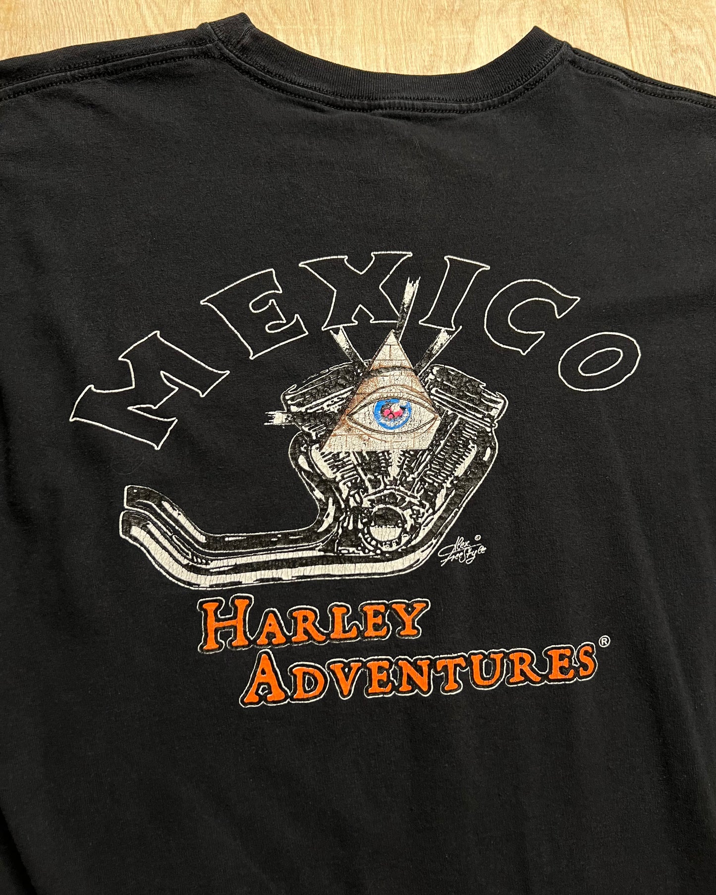 2000's Harley Adventures Playa Del Carmen, Mexico T-Shirt