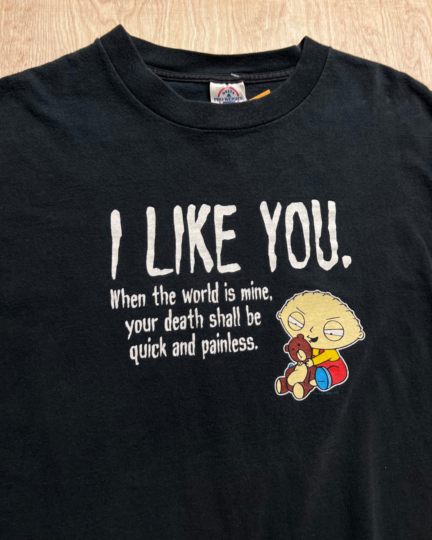 2003 Family Guy Stewie "I Like You" T-Shirt