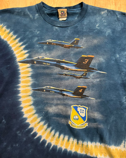 Vintage Blue Angels Liquid Blue Single Stitch T-Shirt