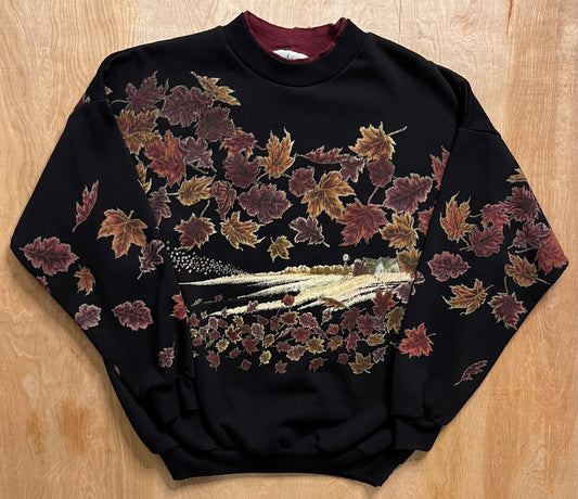 1990's Artisan Designs AOP Leaf Crewneck