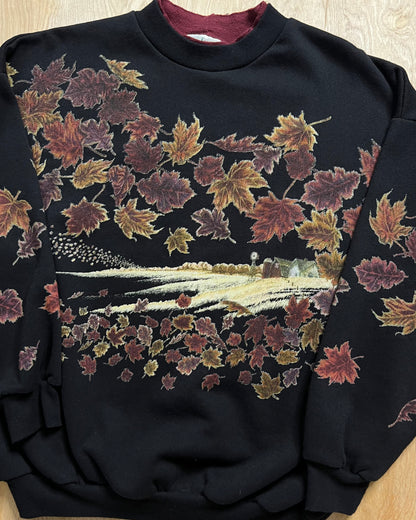 1990's Artisan Designs AOP Leaf Crewneck