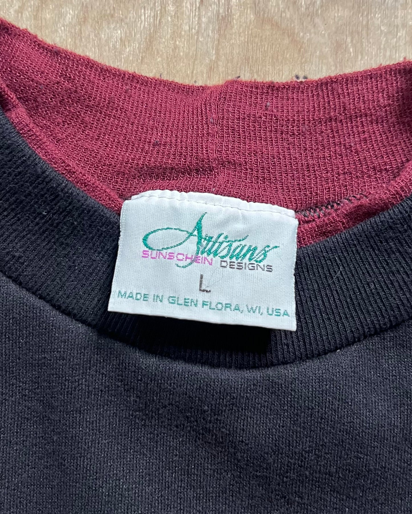 1990's Artisan Designs AOP Leaf Crewneck