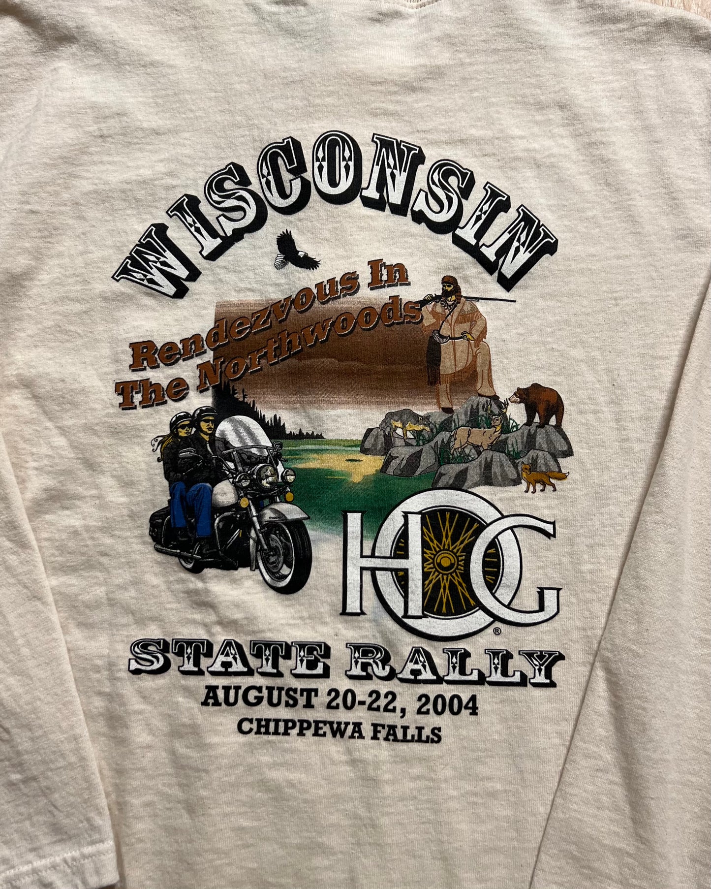 2004 Harley Owners Group Wisconsin State Rally Long Sleeve Shirt