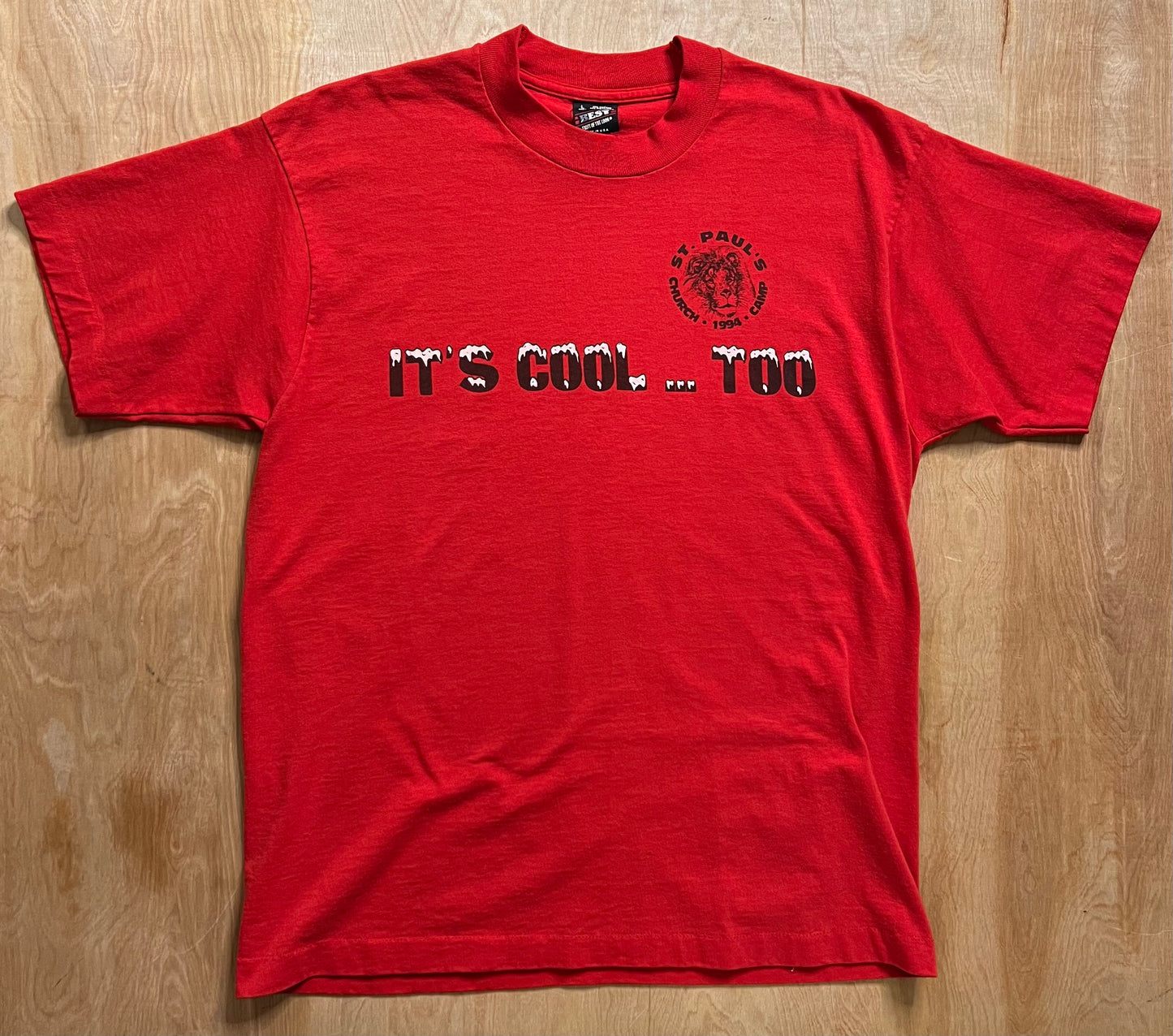 1994 "It's Cool..Too" St Paul Church Camp Single Stitch T-Shirt