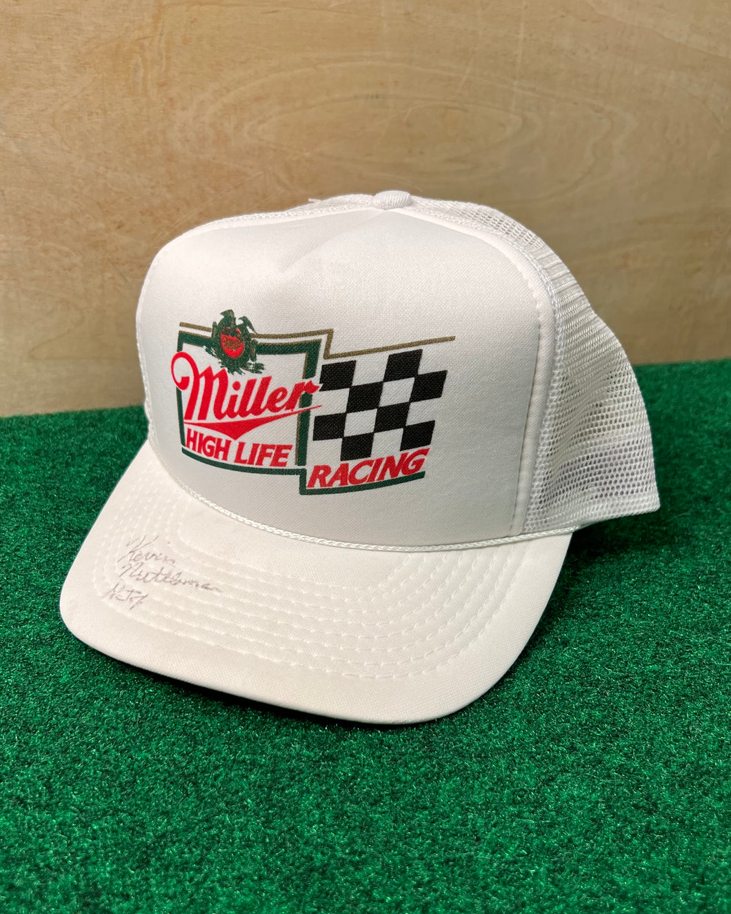 Vintage Miller High Life Racing Autographed Hat