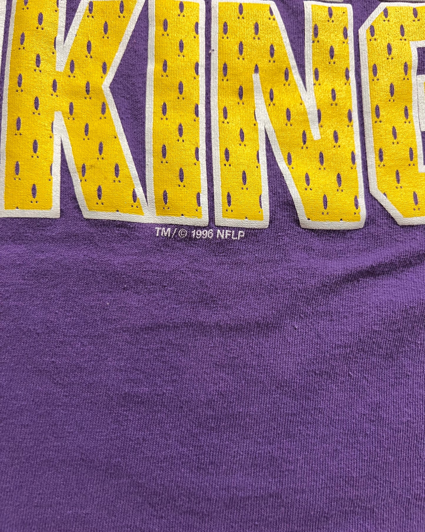 1996 Minnesota Vikings Single Stitch Starter T-Shirt