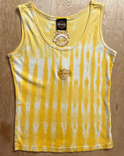 Vintage Harley Davidson Route 43 Tie Dye Tank Top