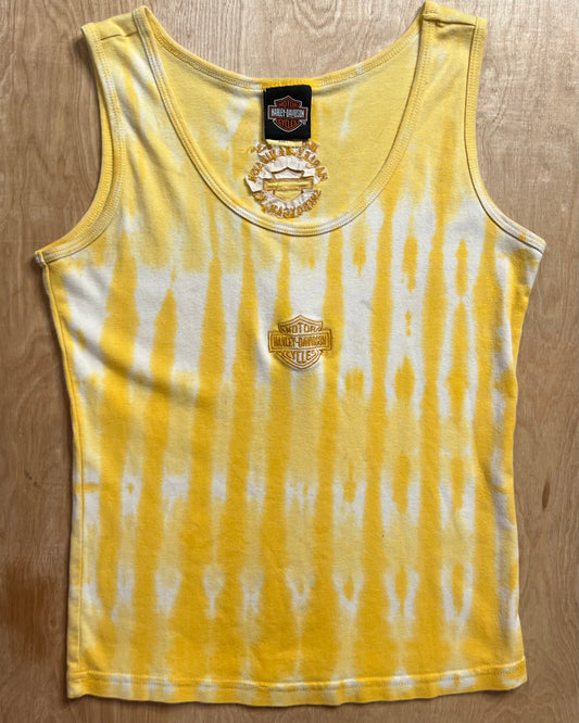 Vintage Harley Davidson Route 43 Tie Dye Tank Top