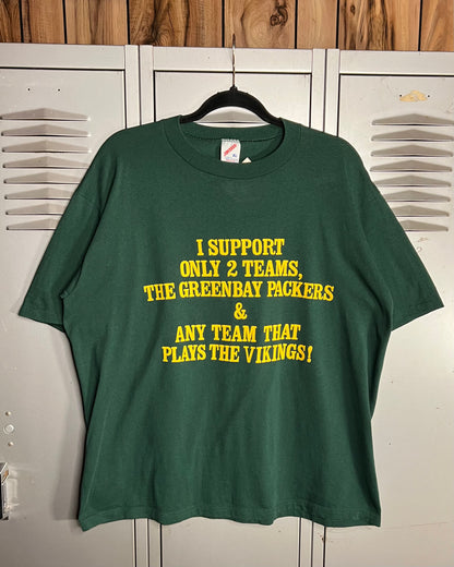 1990s Green Bay Packers Comedy Single Stitch T-Shirt