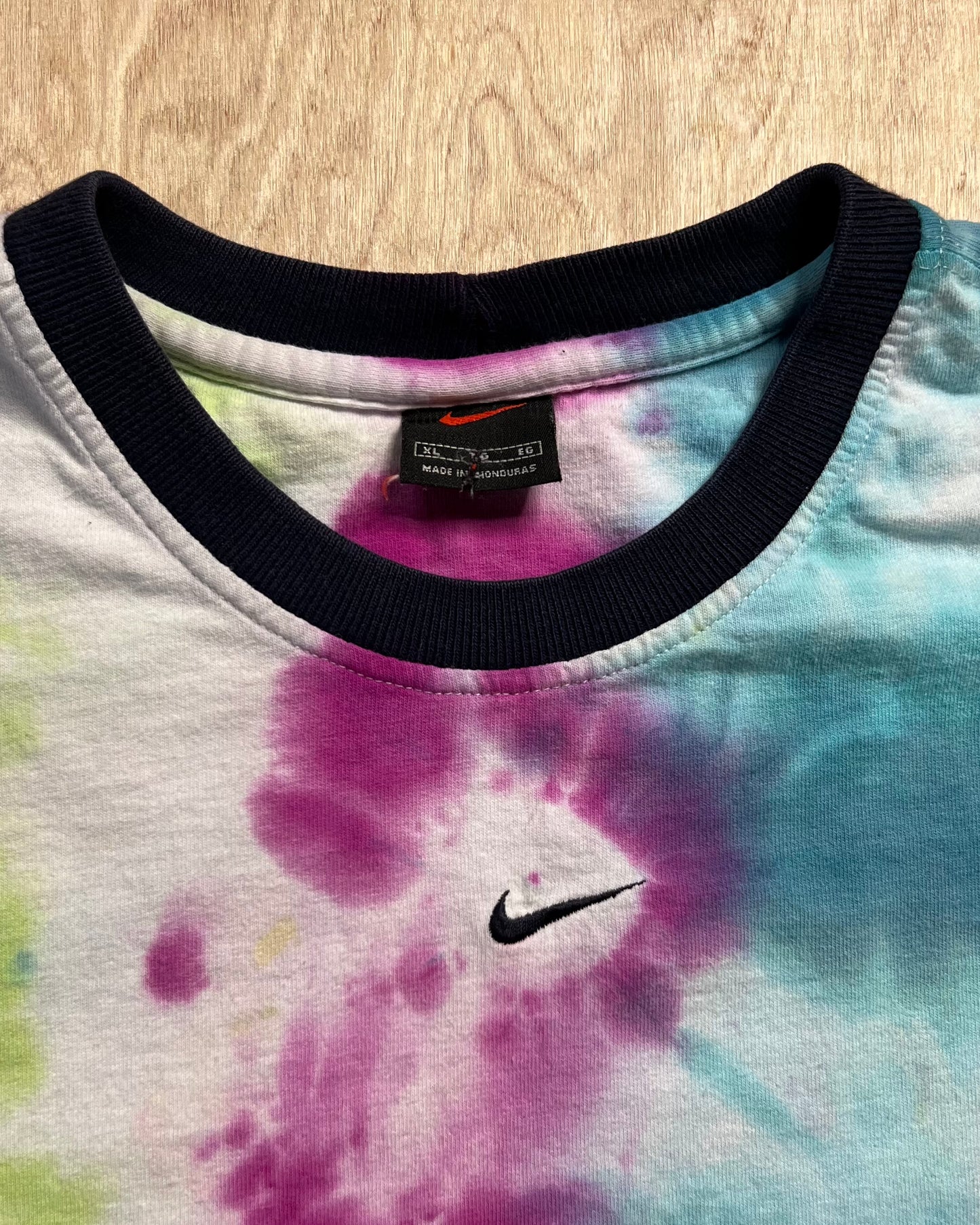 GSB Custom Tie Dye Late 90's Nike Center Swoosh T-Shirt