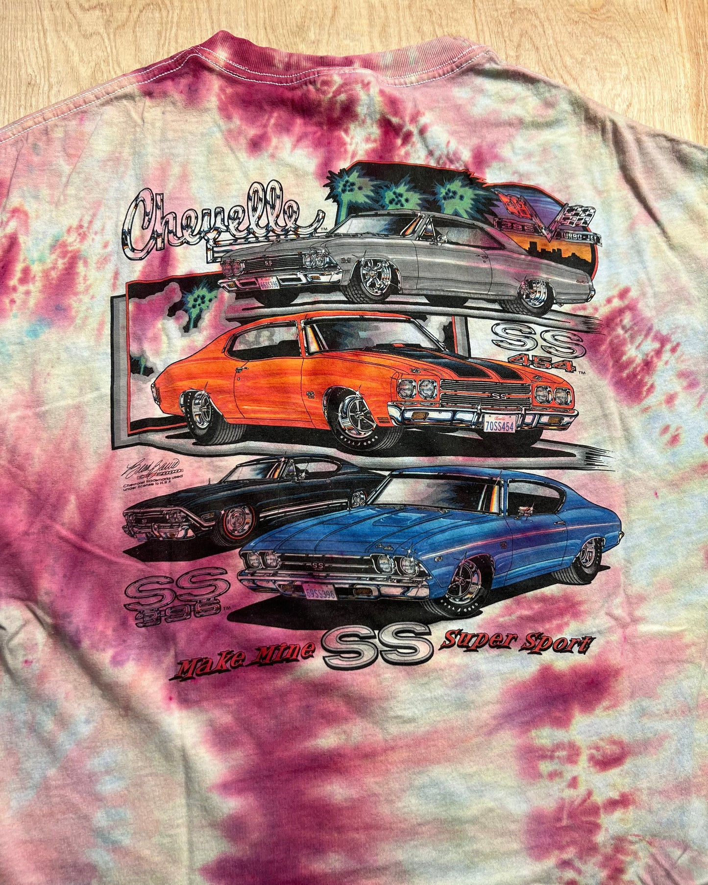 GSB Custom Tie Dye 2000 Chevelle "Make Mine Super Sport" T-Shirt