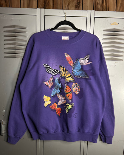 1998 Butterflies Front & Back Crewneck