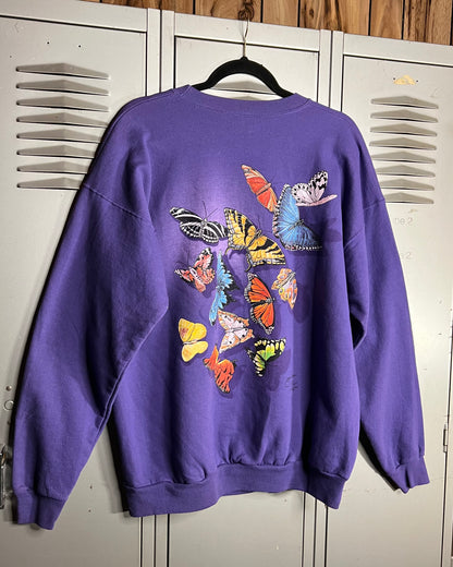 1998 Butterflies Front & Back Crewneck