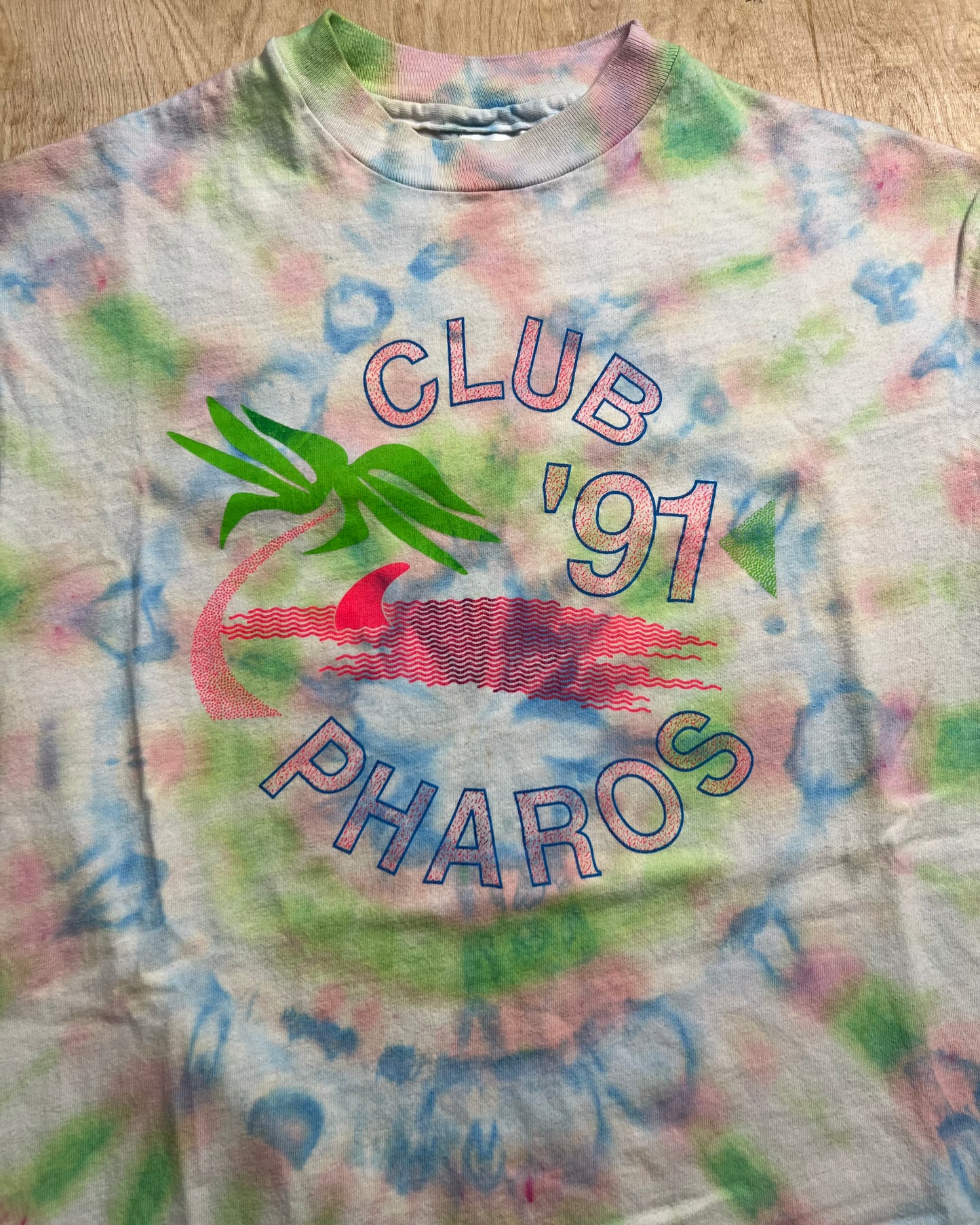 GSB Custom Tie Dye 1991 Club Pharos Single Stitch T-Shirt