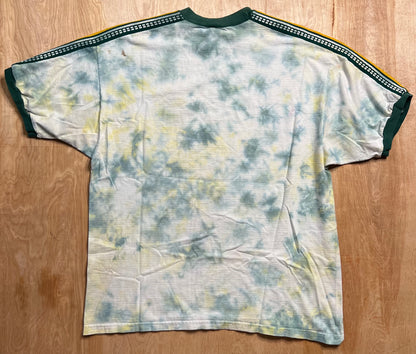 GSB Custom Tie Dye 1990's Green Bay Packers Tru-Fan T-Shirt