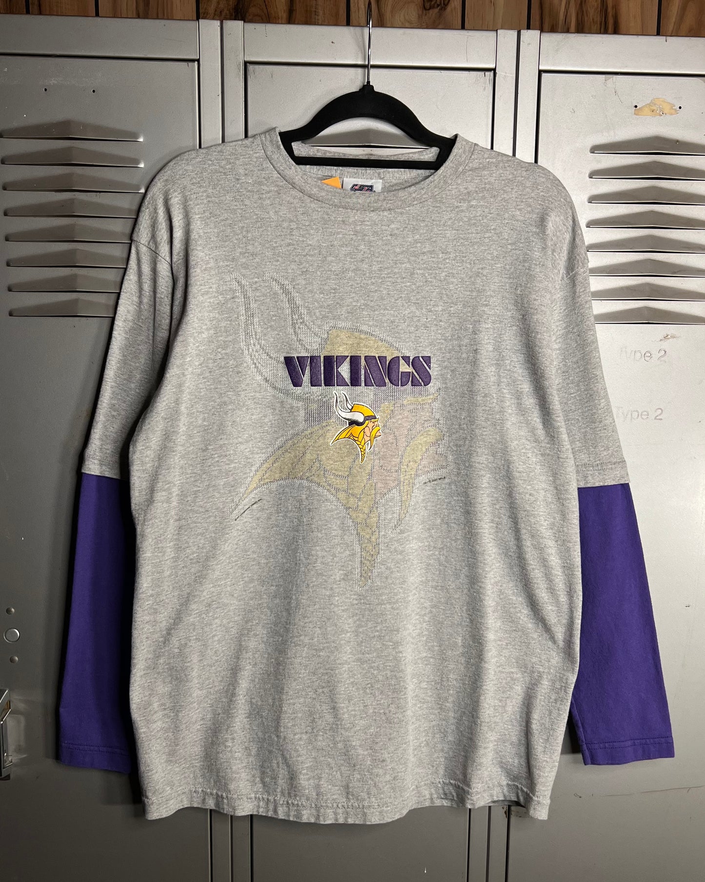 2001 Y2K Minnesota Vikings Long Sleeve Shirt