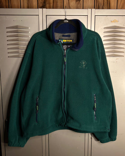 1990's Eddie Bauer EBTEK Heavy Forrest Green Fleece Jacket